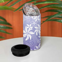 Tiare Tahiti 4 in 1 Can Cooler Tumbler Purple Polynesia Motifs - Polynesian Pride