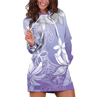 Tiare Tahiti Hoodie Dress Purple Polynesia Motifs - Polynesian Pride