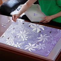 Tiare Tahiti Puzzle Purple Polynesia Motifs - Polynesian Pride