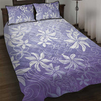 Tiare Tahiti Quilt Bed Set Purple Polynesia Motifs - Polynesian Pride