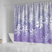 Tiare Tahiti Shower Curtain Purple Polynesia Motifs - Polynesian Pride