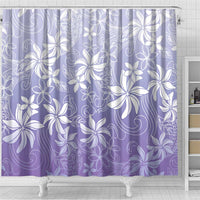 Tiare Tahiti Shower Curtain Purple Polynesia Motifs - Polynesian Pride