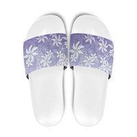 Tiare Tahiti Slide Sandals Purple Polynesia Motifs - Polynesian Pride