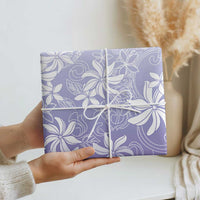 Tiare Tahiti Wrapping Paper Purple Polynesia Motifs - Polynesian Pride