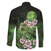 New Zealand Aotearoa Kakapo Family Matching Mermaid Dress and Hawaiian Shirt Maori Pattern With Manuka Galaxy Style LT05 - Polynesian Pride
