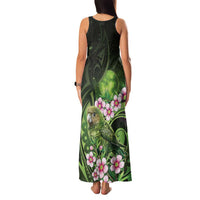 New Zealand Aotearoa Kakapo Family Matching Tank Maxi Dress and Hawaiian Shirt Maori Pattern With Manuka Galaxy Style LT05 - Polynesian Pride