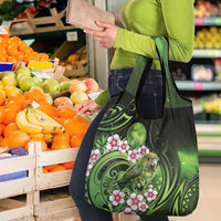 New Zealand Aotearoa Kakapo Grocery Bag Maori Pattern With Manuka Galaxy Style - Polynesian Pride