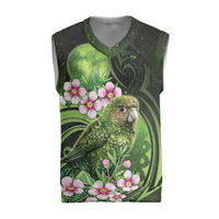 New Zealand Aotearoa Kakapo Christmas Knitted V-Neck Vest Maori Pattern With Manuka Galaxy Style - Polynesian Pride