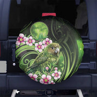 New Zealand Aotearoa Kakapo Spare Tire Cover Maori Pattern With Manuka Galaxy Style - Polynesian Pride