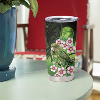 New Zealand Aotearoa Kakapo Tumbler Cup Maori Pattern With Manuka Galaxy Style - Polynesian Pride