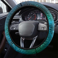 New Zealand Tui Bird Steering Wheel Cover Maori Koru With Pohutukawa Galaxy Style - Polynesian Pride