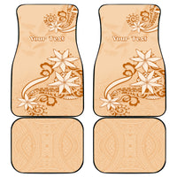 Personalised New Zealand Auckland Folk Festival Car Mats Vintage Style LT05 Brown - Polynesian Pride