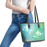 Couple Sea Turtle One Love One Heart Leather Tote Bag LT05 - Polynesian Pride