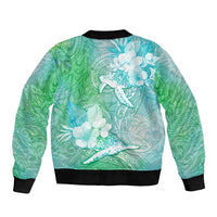 Couple Sea Turtle One Love One Heart Sleeve Zip Bomber Jacket LT05 - Polynesian Pride