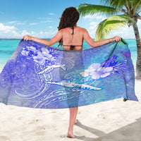 Couple Blue Sea Turtle Heart Love Sarong LT05 - Polynesian Pride
