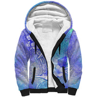 Couple Blue Sea Turtle Heart Love Sherpa Hoodie LT05 Unisex Blue - Polynesian Pride