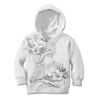 Polynesia Sea Turtle Couple Kid Hoodie Happy Valentine Day White LT05 Hoodie White - Polynesian Pride