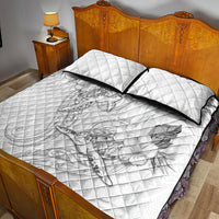 Polynesia Sea Turtle Couple Quilt Bed Set Happy Valentine Day White LT05 - Polynesian Pride