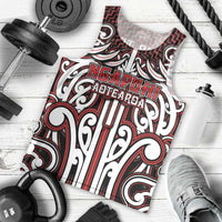 Custom Aotearoa Ngapuhi Men Tank Top Maori Tribal Pattern Mix Poutama