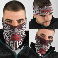 Custom Aotearoa Ngapuhi Neck Gaiter Maori Tribal Pattern Mix Poutama