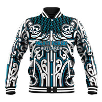 Custom Aotearoa Ngati Porou Baseball Jacket Maori Tribal Pattern Mix Poutama