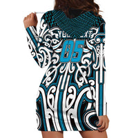 Custom Aotearoa Ngati Porou Hoodie Dress Maori Tribal Pattern Mix Poutama