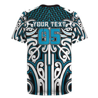 Custom Aotearoa Ngati Porou Rugby Jersey Maori Tribal Pattern Mix Poutama