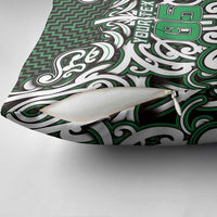 Custom Aotearoa Ngai Tahu Pillow Cover Maori Tribal Pattern Mix Poutama
