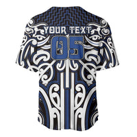 Custom Aotearoa Ngati Tuwharetoa Baseball Jersey Maori Tribal Pattern Mix Poutama