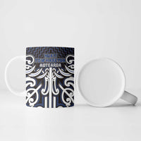 Custom Aotearoa Ngati Tuwharetoa Ceramic Mug Maori Tribal Pattern Mix Poutama