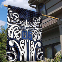 Custom Aotearoa Ngati Tuwharetoa Garden Flag Maori Tribal Pattern Mix Poutama