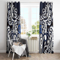 Custom Aotearoa Ngati Tuwharetoa Window Curtain Maori Tribal Pattern Mix Poutama