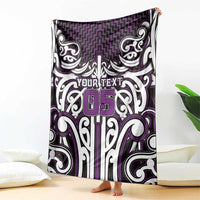 Custom Aotearoa Rangitane Blanket Maori Tribal Pattern Mix Poutama
