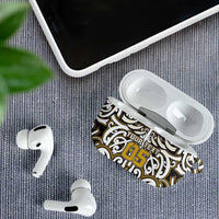 Custom Aotearoa Taranaki AirPods Case Maori Tribal Pattern Mix Poutama