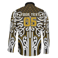 Custom Aotearoa Taranaki Family Matching Off Shoulder Maxi Dress and Hawaiian Shirt Maori Tribal Pattern Mix Poutama LT05 - Polynesian Pride
