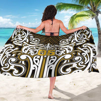 Custom Aotearoa Taranaki Sarong Maori Tribal Pattern Mix Poutama
