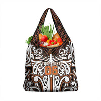 Custom Aotearoa Waikato Grocery Bag Maori Tribal Pattern Mix Poutama