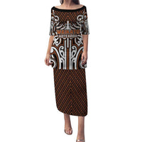 Custom Aotearoa Waikato Puletasi Maori Tribal Pattern Mix Poutama