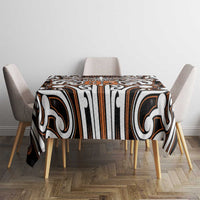 Custom Aotearoa Waikato Tablecloth Maori Tribal Pattern Mix Poutama
