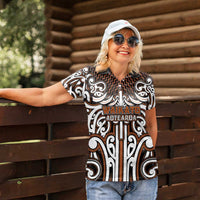 Custom Aotearoa Waikato Women Polo Shirt Maori Tribal Pattern Mix Poutama