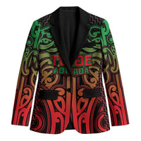 Custom Aotearoa Tuhoe Blazer Maori Tribal Pattern Mix Poutama