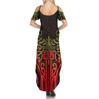 Custom Aotearoa Tuhoe Family Matching Summer Maxi Dress and Hawaiian Shirt Maori Tribal Pattern Mix Poutama LT05 - Polynesian Pride