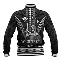 Personalised Hawaii Happy King Kamehameha Day Baseball Jacket Kakau Pattern