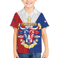 Personalised Philippines Independence Day Family Matching Long Sleeve Bodycon Dress and Hawaiian Shirt Maligayang Araw ng Kalayaan Filipino Carabao