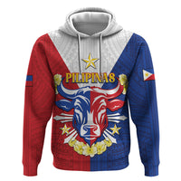 Personalised Philippines Independence Day Zip Hoodie Maligayang Araw ng Kalayaan Filipino Carabao LT05 Pullover Hoodie Red - Polynesian Pride
