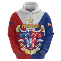 Personalised Philippines Independence Day Zip Hoodie Maligayang Araw ng Kalayaan Filipino Carabao LT05 - Polynesian Pride