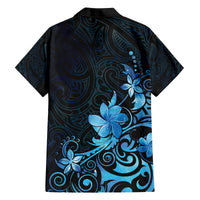 Matariki New Zealand Family Matching Off The Shoulder Long Sleeve Dress and Hawaiian Shirt Maori Pattern Blue Galaxy LT05 - Polynesian Pride