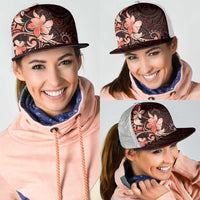 Matariki New Zealand Mesh Trucker Cap Maori Pattern Red Galaxy