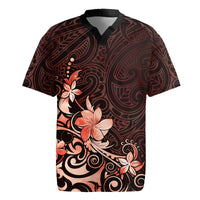 Matariki New Zealand Rugby Jersey Maori Pattern Red Galaxy