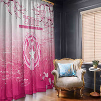 Sakura Marianas Window Curtain CNMI Seal